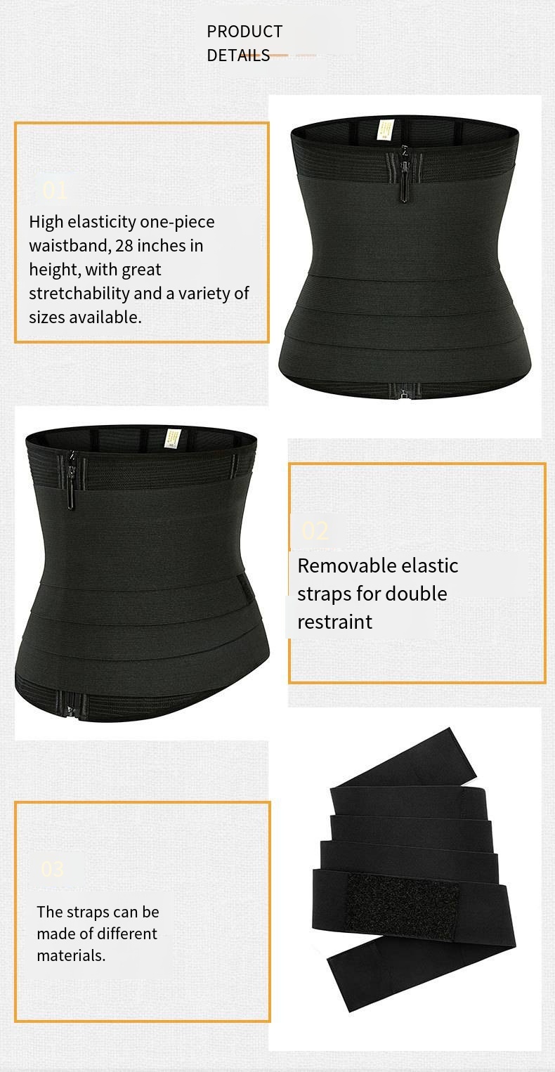 Premium Waist Trainer Belt Adjustable Belly Tummy Control Slim Body Shaper